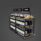 Custom Red Wine Display Shelf Supermarket High-grade Wine Shelf Famous Steel and Wood Display Cabinet