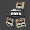 Custom Red Wine Display Shelf Supermarket High-grade Wine Shelf Famous Steel and Wood Display Cabinet