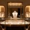 Custom Curved Counter Display Props Sector Jewelry Island Cabinet Display Tray Display Cabinet Whole Shop Design