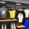 Custom Clothing Shoes Display Rack Shelf Double-layer Shirt Shelf Sports Backboard Perforated Board Island Shelf Shop Design