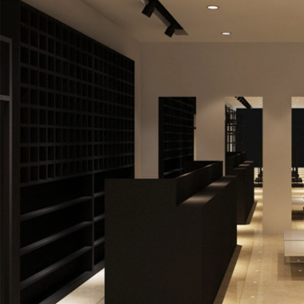 Whole Store Design Custom Floor-Standing Thickened Reinforced Steel Pipe Display Rack for Men's Women's Children's Clothing