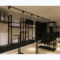 Whole Store Design Custom Floor-Standing Thickened Reinforced Steel Pipe Display Rack for Men's Women's Children's Clothing
