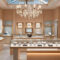 Whole Store Design Custom Luxury Gold Silver Jade Jewelry and Watch Display Cabinet for Shopping Mall