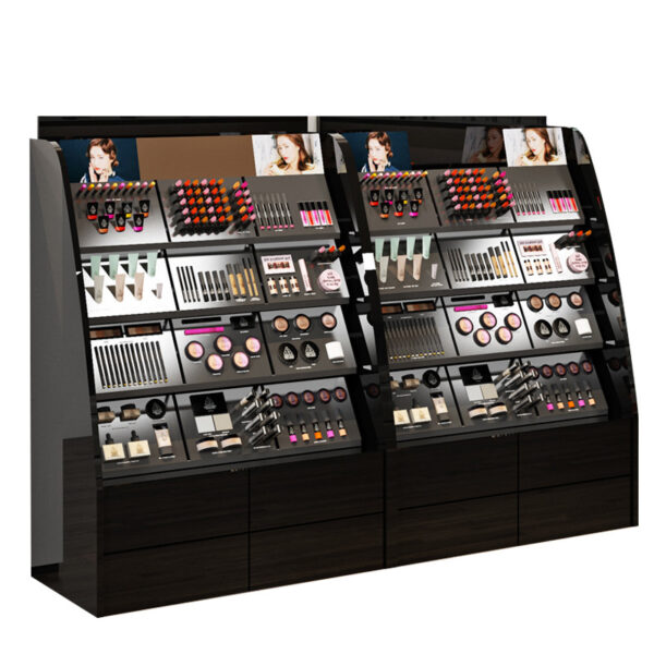 High-end Modern Custom Commercial Cosmetics Display Cabinet Eco-Friendly for Steel Construction for Beauty Salons Skin Care