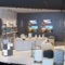 Modern Whole Store Design Mobile Phone & Accessories Display Cabinet with Wood Shelves- & Eco-Friendly