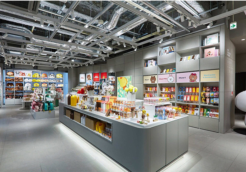 Customized Trendy Toy Store Display Cabinets Multi-layer Display Store Shelves Display Racks Showcases Shop Design