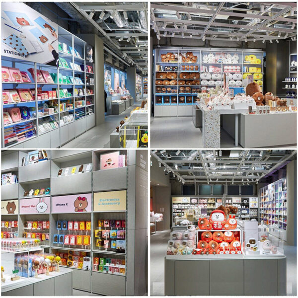 Customized Trendy Toy Store Display Cabinets Multi-layer Display Store Shelves Display Racks Showcases Shop Design