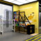 Custom Brand Discount Store Shelves Casual Clothing Display Shelves Men's Floor Standing Shoe and Clothing Display Shelves
