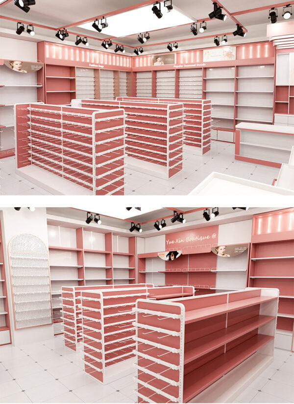 Shop Design Boutique Store Display Shelf Blind Box tide Play Shop Shelf Iron Wood Combination Boutique Chain Store Display Rack