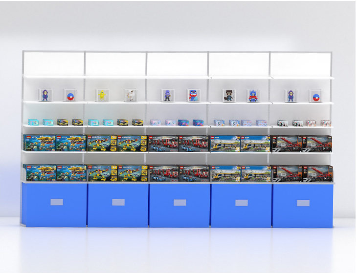 Custom Shelves Toy Store Display Cabinets Island Cabinets Display Shelves Storage Commercial Shopping Mall