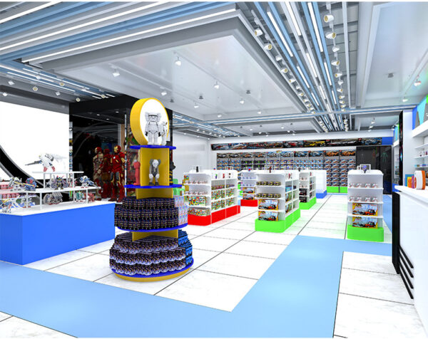 Custom Shelves Toy Store Display Cabinets Island Cabinets Display Shelves Storage Commercial Shopping Mall