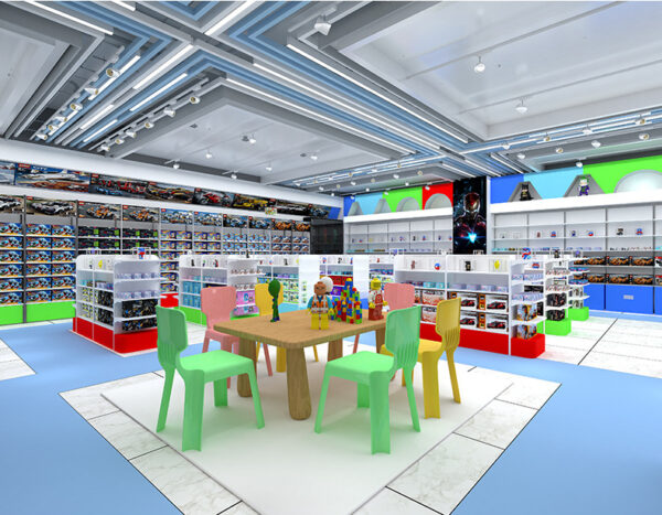 Custom Shelves Toy Store Display Cabinets Island Cabinets Display Shelves Storage Commercial Shopping Mall