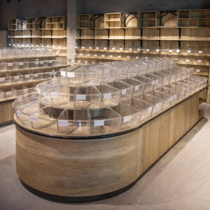0311-7-1 Supermarket Shelf Island Coarse Cereals Dry Container Double-sided Bulk Food Cabinet Four-tier Three-tier Display Cabinet