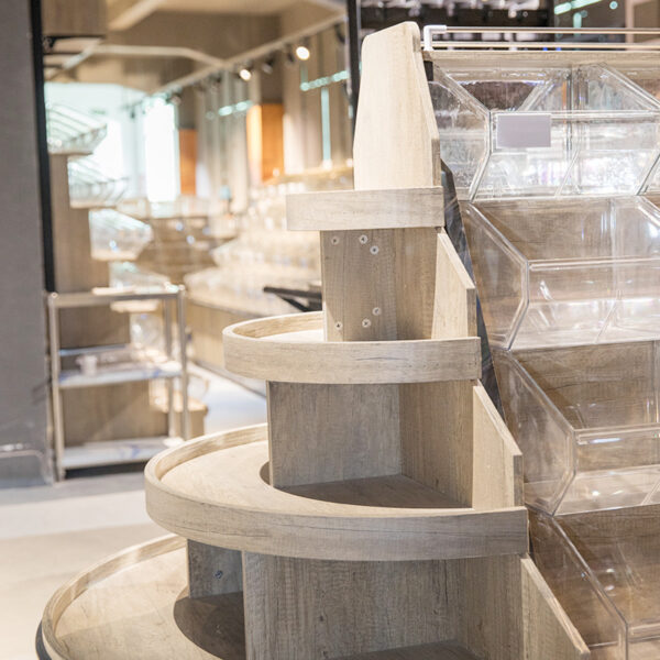 Supermarket Shelf Island Coarse Cereals Dry Container Double-sided Bulk Food Cabinet Four-tier Three-tier Display Cabinet