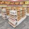 Small Double-Sided Multi-Functional Food Display Rack for Convenience Store Supermarket Snack Shelf