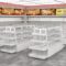 Small Double-Sided Multi-Functional Food Display Rack for Convenience Store Supermarket Snack Shelf