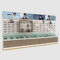 Glasses Cabinet Display Cabinet Wood Grain Sunglass Kiosk Vertical Counter Island Creative High-end Push-pull Mall Use Display