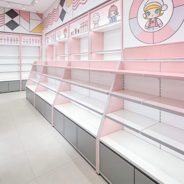 Whole Store Design Trendy Toy Shelf Custom Two-dimensional Anime Figure Display Stand Blind Box Counter Density Display Racks