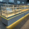 Bread Store Design Customized Curved Commercial Bread Display Cabinet Trolley Rack Bakery Cake Island Side Display Cabinets
