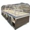 Bread Store Design Customized Curved Commercial Bread Display Cabinet Trolley Rack Bakery Cake Island Side Display Cabinets