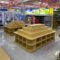 Custom Supermarket Promotion Table Display Shelf Wooden Box & Case Rectangular Shape Modern Stackable End Rack Display Cabinet