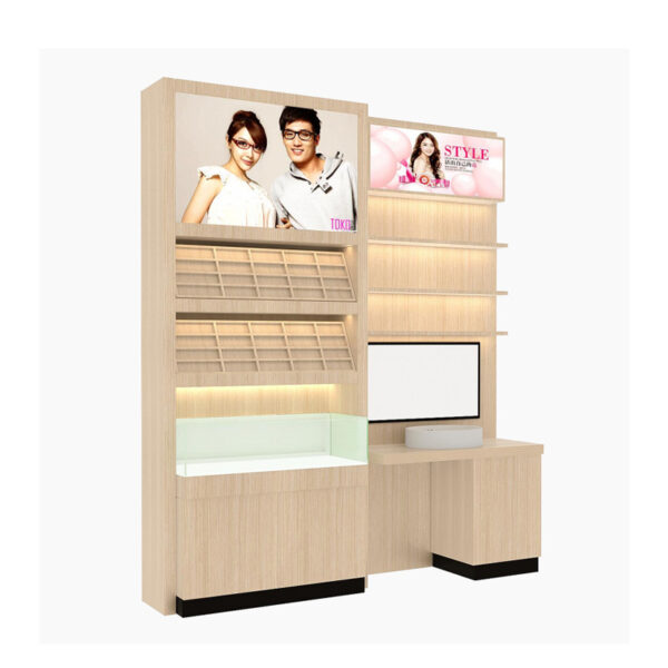 Whole Glass Store Design Eyeglass Store Back Shelves Island Sunglasses Display Racks Glass Cabinets Storage Cabinets