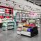 Modern Eco-Friendly for Iron Cosmetics Shop Door Middle Promotion Display Pile Head Island Table Display Cabinet Custom