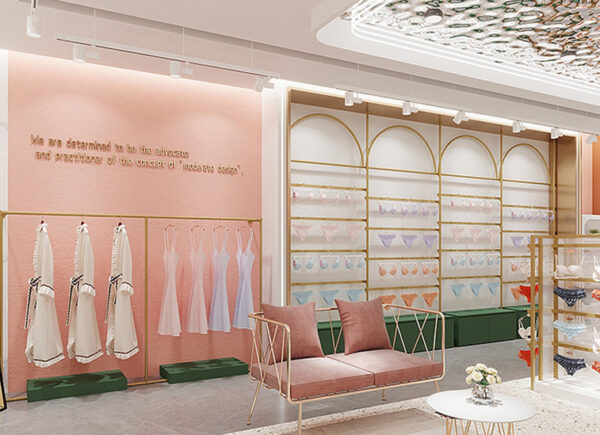 Shop Design Manufacturer Produces Custom Underwear Display Cabinets Bra Cabinets Cosmetics Baking Paint Display Racks