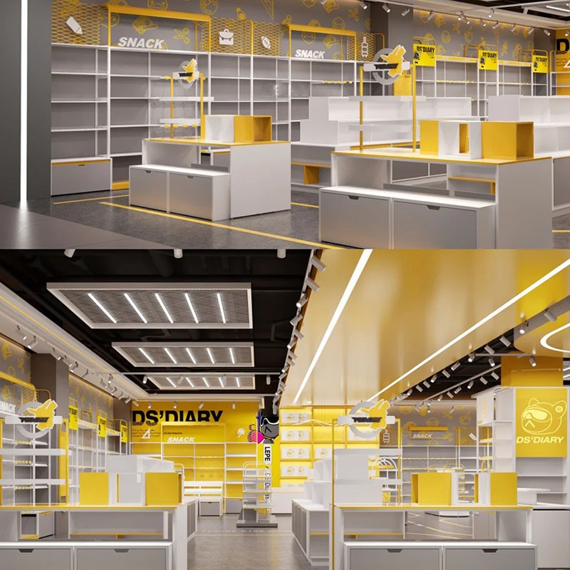 Supermarket Shelves Display Cabinet Toy Store Decoration Store Figure Blind Box Toy Retailer Display Cabinets Shelf Display