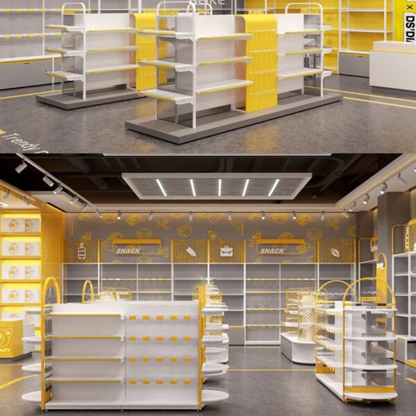 Supermarket Shelves Display Cabinet Toy Store Decoration Store Figure Blind Box Toy Retailer Display Cabinets Shelf Display