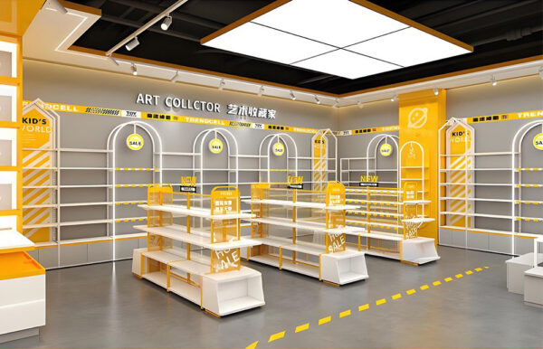 Toy Store Shelf Anime Trendy Layered Grid Shelf Peripheral Display Stand Cultural Creative Pin Figure Blind Box Display Cabinet