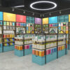 Whole Store Design Supermarket Shelves Bookstore Display Cabinet Cultural Creative Stationery Store Display Shelves