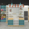 Whole Store Design Supermarket Shelves Bookstore Display Cabinet Cultural Creative Stationery Store Display Shelves