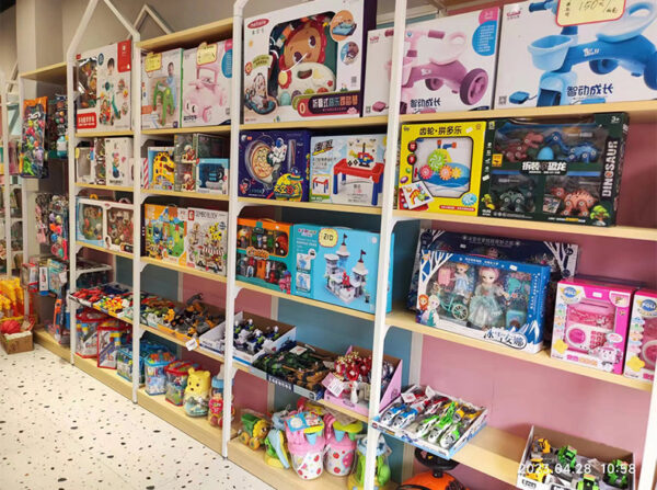 Custom Supermarket Shelves Display Stand for Mother Baby Store Pet Toys Children's Clothing Milk Display Racks