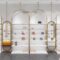 Commercial Children's Shoes Wall-Mounted Display Rack Shelves with Lights Steel & Wooden Board for Shoe Store and Supermarket