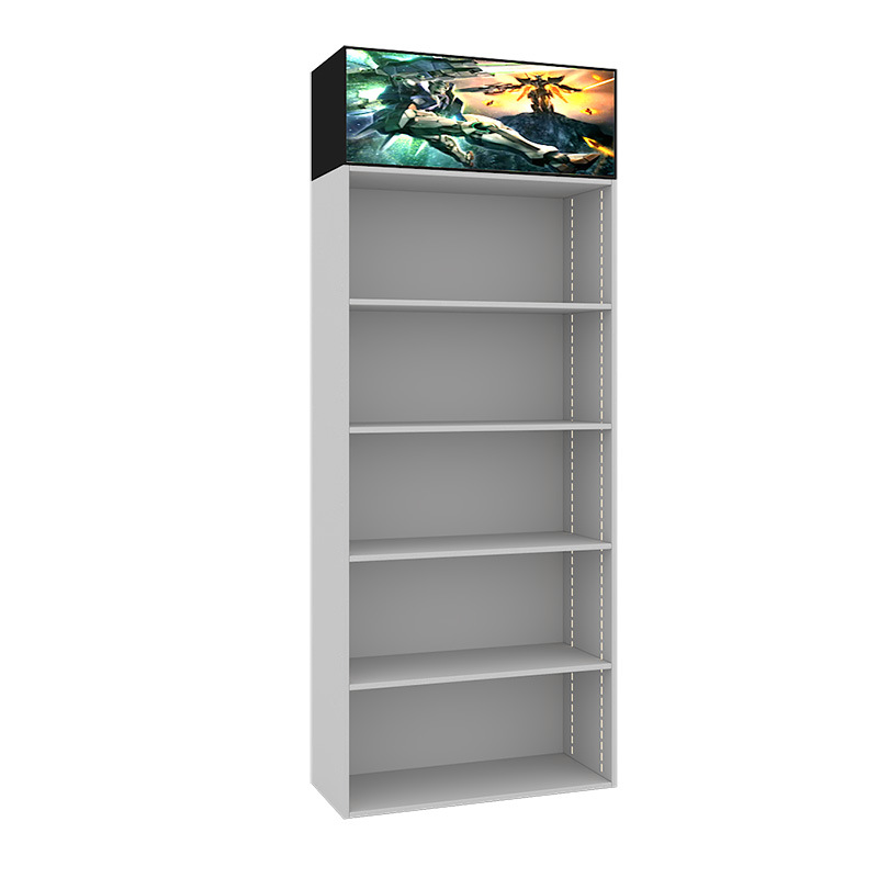 Custom Toy Store Shelves Peripheral Card Games Figurines Toy Display Racks Goods Display Cabinets Blind Boxes Whole Store Design