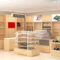 Stationery Store Design Steel Wood Display Rack Display Stand Multifunctional Bookshelf Island Side Display Cabinet Shelf
