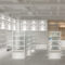Whole Store Design Commercial Steel Wood Shelves Display Racks Stationery Cultural and Creative Accessories Display Cabinet