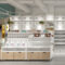 Whole Store Design Commercial Steel Wood Shelves Display Racks Stationery Cultural and Creative Accessories Display Cabinet