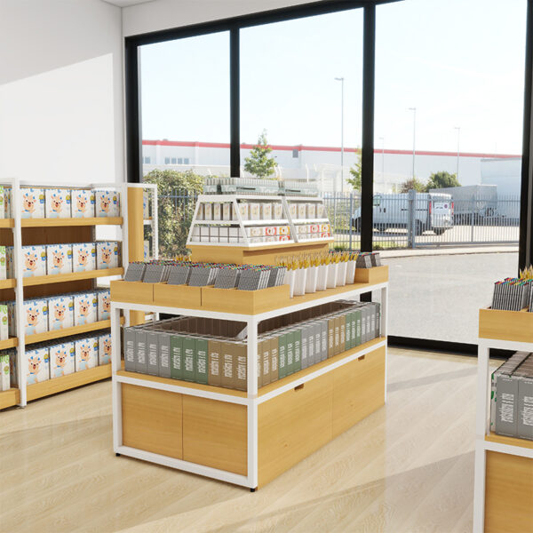 Stationery Store Design Display Shelves Promotion Desk Toy Store Boutique Store Flow Table Display Cabinet Display Racks