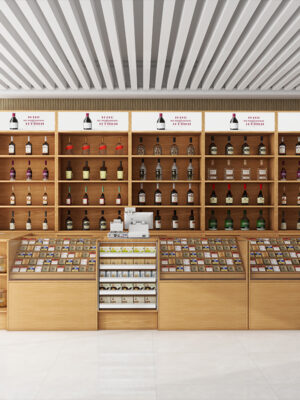 0317-2-1 Cigarette Alcohol Display Cabinet Cash Register Wine Cabinet Corner Cabinet Glass Counter for Supermarket Convenience Store