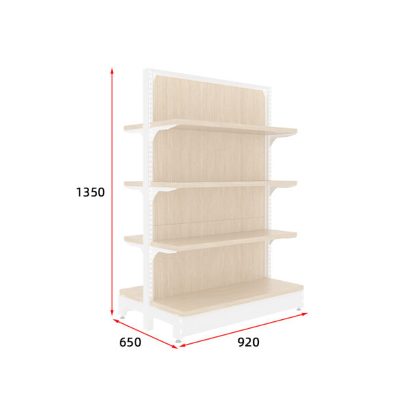 Adjustable Steel-Wood Convenience Store & Supermarket Pharmacy Display Shelves for Wholesale Snack Boutique Use