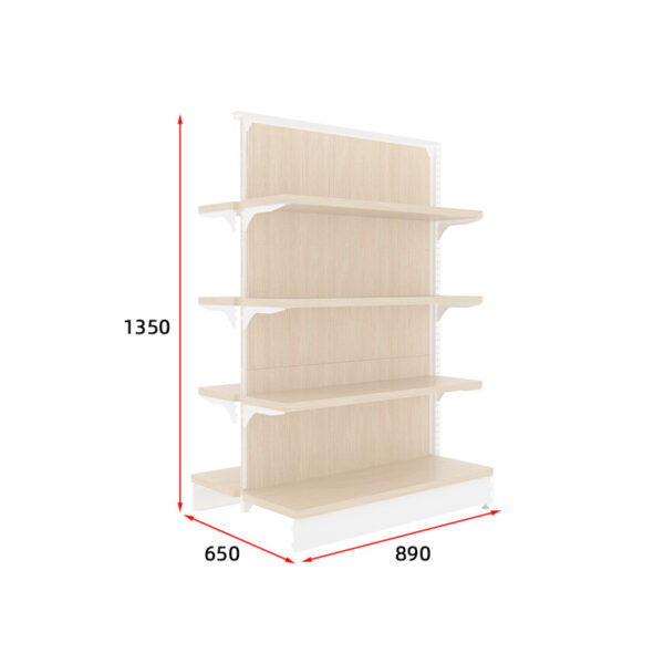 Adjustable Steel-Wood Convenience Store & Supermarket Pharmacy Display Shelves for Wholesale Snack Boutique Use