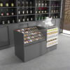 Cigarette Alcohol Display Cabinet Cash Register Wine Cabinet Corner Cabinet Glass Counter for Supermarket Convenience Store
