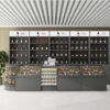 Cigarette Alcohol Display Cabinet Cash Register Wine Cabinet Corner Cabinet Glass Counter for Supermarket Convenience Store