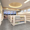 Adjustable Steel-Wood Convenience Store & Supermarket Pharmacy Display Shelves for Wholesale Snack Boutique Use