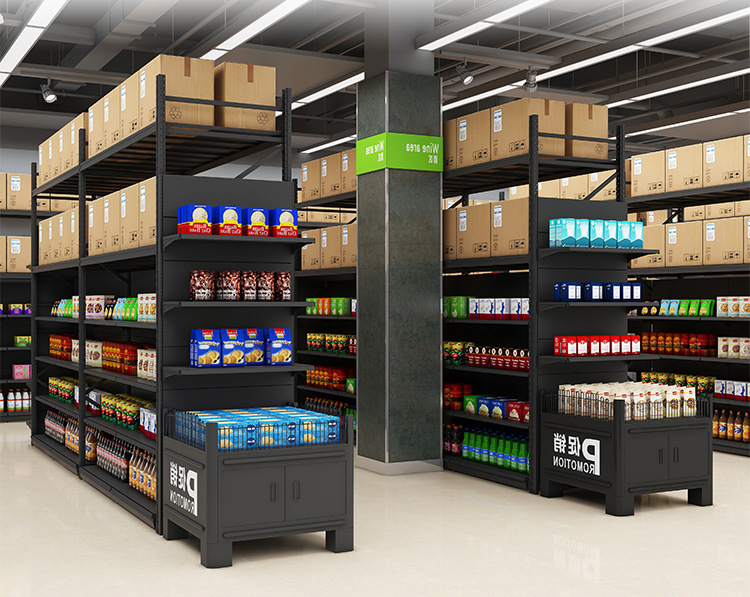 0317-3-2 Supermarket Shelf Rack Large Warehouse Goods Storage Rack Membership Store Discount Store Display Rack Wholesale Display Shelves