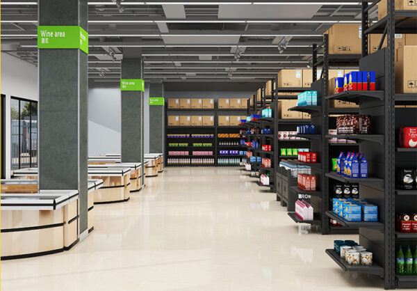 Supermarket Shelf Rack Large Warehouse Goods Storage Rack Membership Store Discount Store Display Rack Wholesale Display Shelves