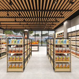 Wholesale Supermarket Shelves Convenience Stores Snack Shops Mother and Baby Boutique Stationery Stores Island Back Mesh Shelves