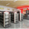 Custom Supermarket Steel Wood Shelves Chain Convenience Store Display Shelf Snack Shelf Stationery Stores Island Back Shelves